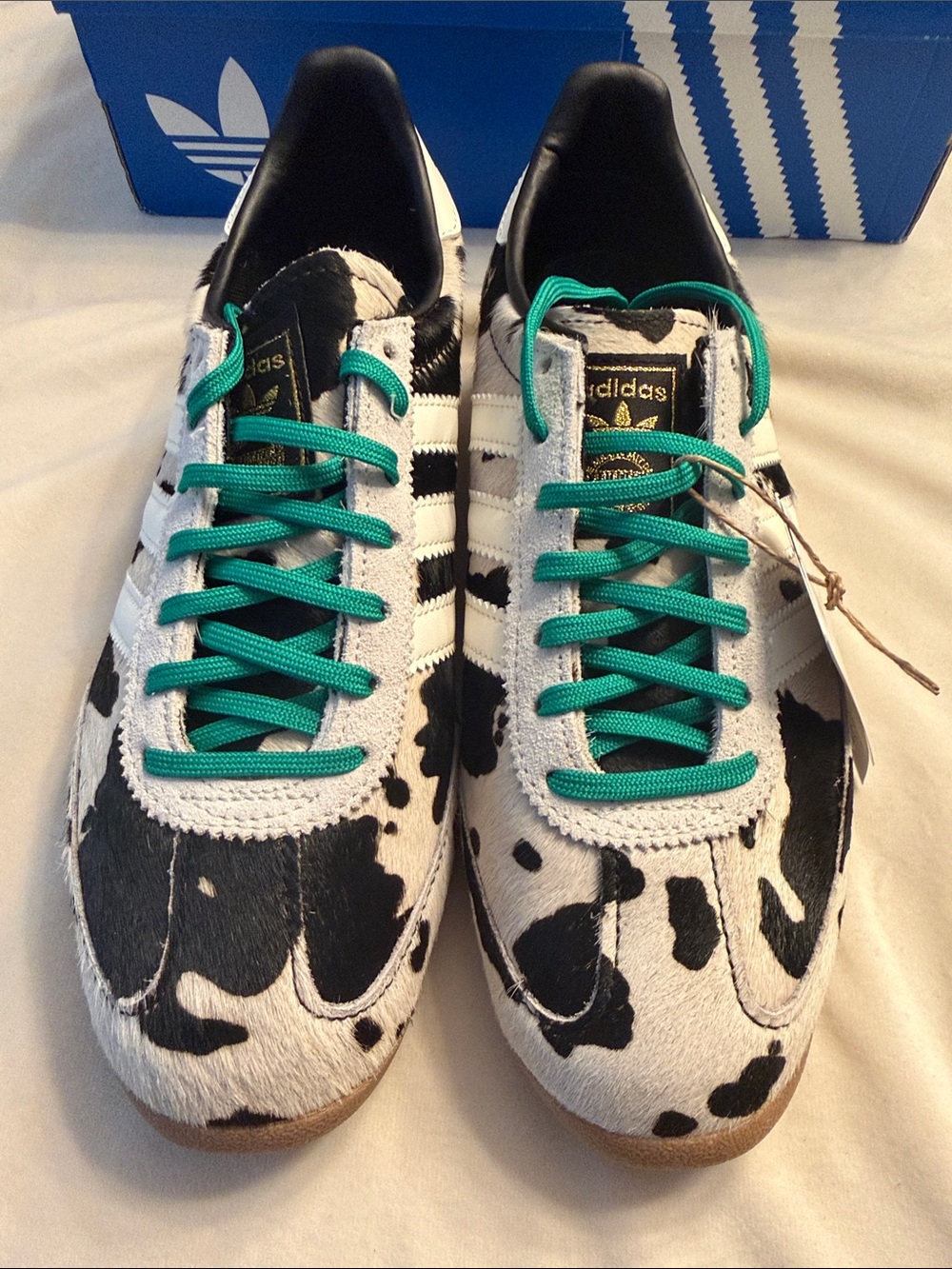 New! Adidas Women’s COW PRINT SL 72 OG SHOES, sz 8 - Picture 3 of 10